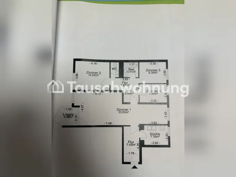 Tauschwohnung: Biete 4,5 Raumwohnung Wundervollen Aussicht Wasser und Grün — photo 1